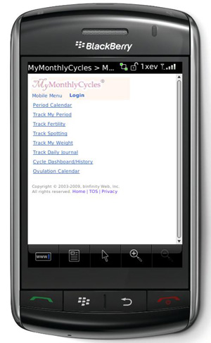 Free Period and Ovulation Calendar for Mobile Phone and PDA at MyMonthlyCycles.com
