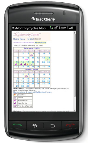Free Ovulation Calculator Mobile Ovulation Calendar MyMonthlyCycles com